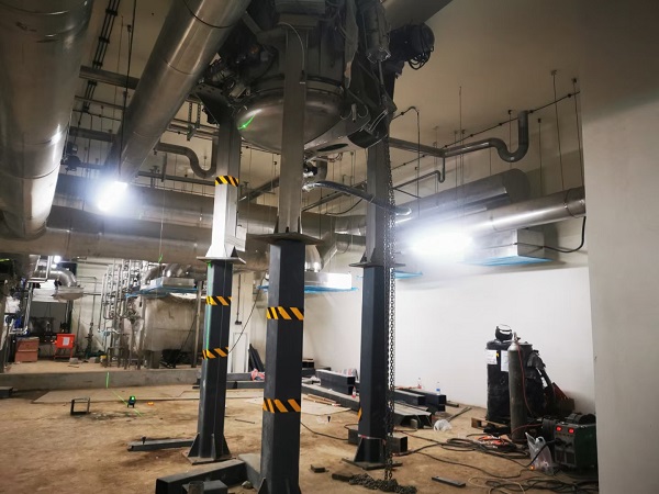 激光切割现场施工