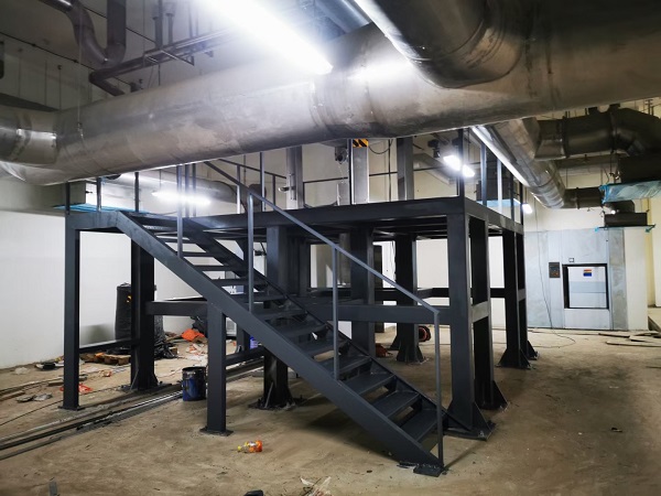 激光切割现场施工