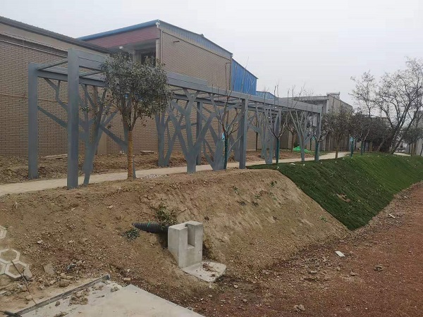 激光切割现场施工